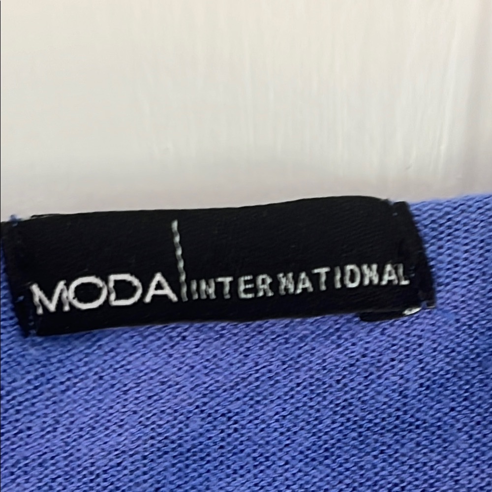 Moda International Blue Ruffled Cardigan - Picture 3 of 6